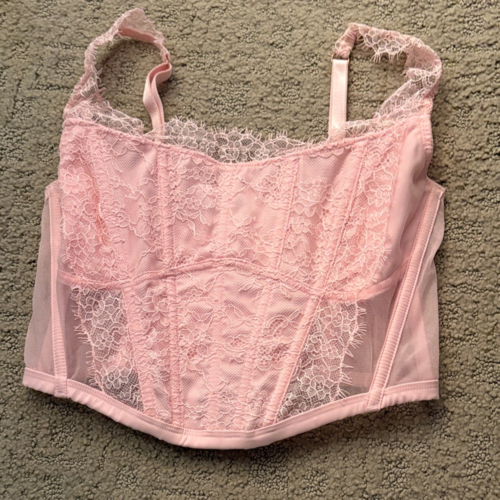 Victoria's Secret Pink Lace Corset